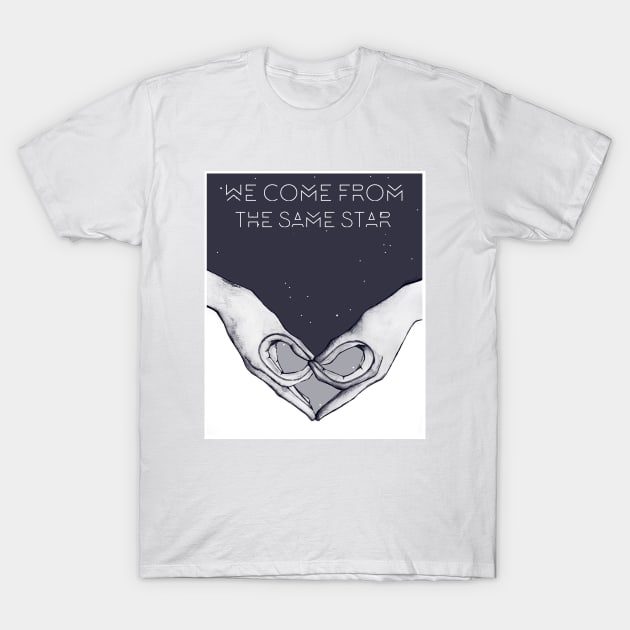 We come from the same star T-Shirt by awlameow